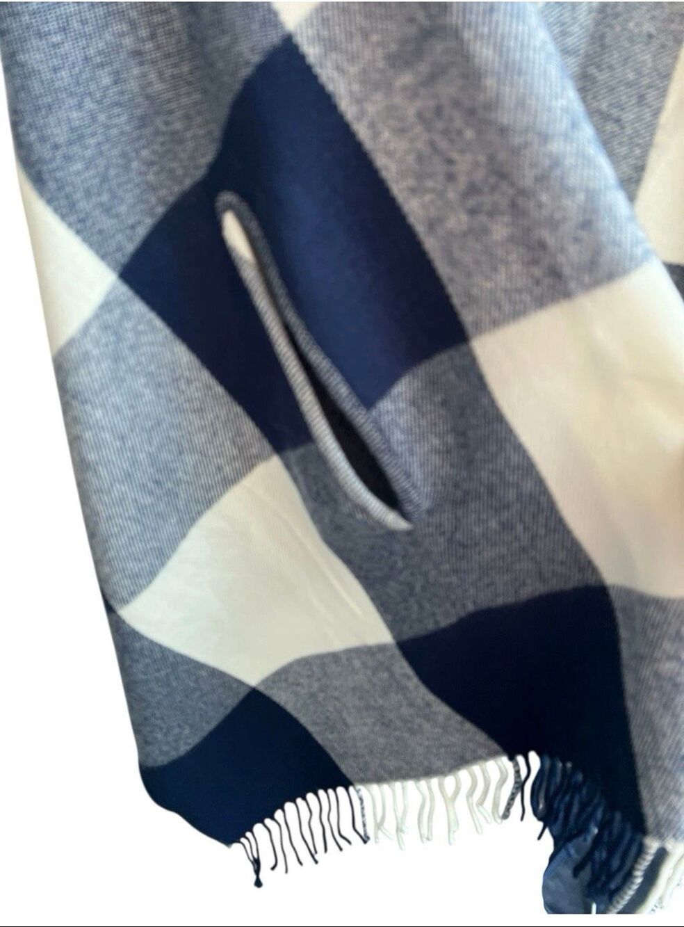 NWT J.Crew Factory plaid scarf shawl 29” X 71”. - Picture 4 of 4